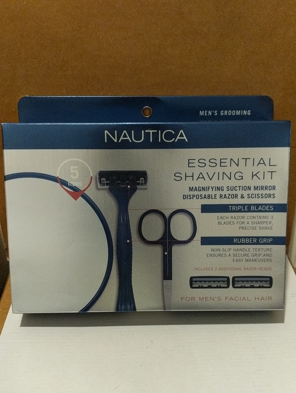 Nautica Essentials Grooming Shaving Kit Five (5) pc. Set NEW